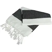 Artg Hamamzz Hamam Antalya Gestreepte Handdoek (Wit/zwart)