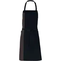 Link Kitchen Wear Unisex Duo Schort voor volwassenen (Zwart)