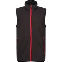 Regatta Heren Navigate Fleece Gilet (Zwart/Klassiek Rood)