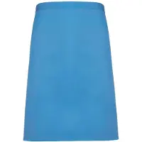 Premier Unisex Volwassenencollectie Halflang Taille Schort (Saffier)