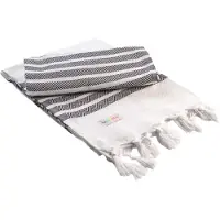 Artg Hamamzz Dalaman Handdoek (Wit/zwart)