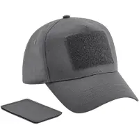 Beechfield Unisex Volwassen Verwijderbare Flard Honkbalpet (Grafietgrijs)