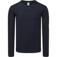 Fruit Of The Loom Heren Iconic 150 Classic T-shirt met lange mouwen (Deep Navy)