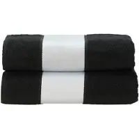 Artg Me Sublimatie Grote Handdoek (Zwart)