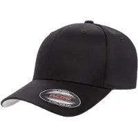 Flexfit Wollige gekamde muts (Zwart)