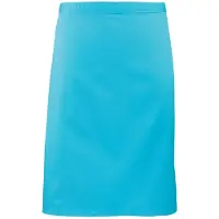 Premier Unisex Volwassenencollectie Halflang Taille Schort (Turquoise)