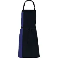 Link Kitchen Wear Unisex Duo Schort voor volwassenen (Zwart/Navy)