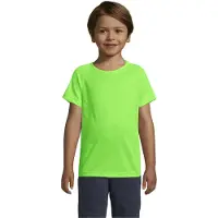 Sols Kinderen/Kinderen Sportief Raglan T-shirt (Neon Groen)
