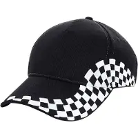 Beechfield Grand Prix Baseball Cap (Zwart)