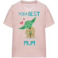Star Wars Dames/Dames Beste Mama Yoda Moederdag T-Shirt (Roze)