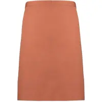 Premier Unisex Volwassenencollectie Halflang Taille Schort (Kastanje)