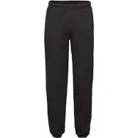 Fruit Of The Loom Heren Joggingbroek met elastische zoom (Zwart)