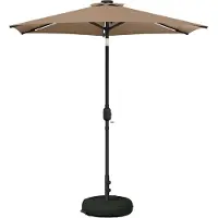 vidaXL Tuinhaard met LED-verlichting en basis 230 x 230 cm Polyester
