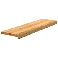 vidaXL Traptreden 8 st 90x25x2 cm massief eikenhout lichtbruin