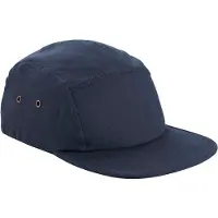 Beechfield Canvas 5-paneel baseballpet voor volwassenen (Marine)