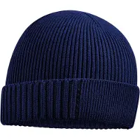 Beechfield Organic Cotton Engineered Patch muts (Marine Oxford)