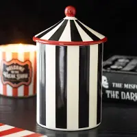 Something Different - Black Striped Circus Tent Voorraadpot - Zwart/Wit