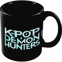 K POP Demon Hunters Logo Mok (Zwart)