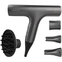 Cecotec Bamba IoniCare 6000 Rockstar Soft Pro, gelijkstroom, zwart, 1,75 m, met knoppen, 1200 W, 220 - 240 V