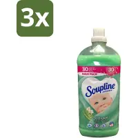 Soupline 3 x - Wasverzachter - Aloë Vera Concentraat - 77 Wasbeurten - Wasverzachter Aloë Vera - Wasverzachter Voor Kleding - Aloë Vera Wasverzachter - Zachte Wasverzachter - Wasverzachter Voor Gezin
