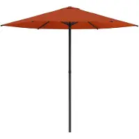 vidaXL Tuinparasol 230 x 230 cm Polyester Rechthoekig Terracotta