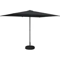 vidaXL Tuinparasol met voet 200 x 300 cm Polyester Rechthoekig