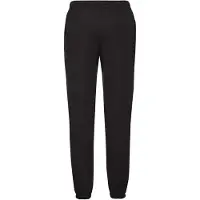 Fruit Of The Loom Klassieke uniseks joggingbroek met elastische manchetten (Zwart)