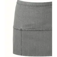 Premier Colours Collectie Denim schort met 3 zakken (Grijze Denim)