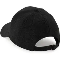 Beechfield Unisex Jersey Athleisure Baseball Cap (Zwart)