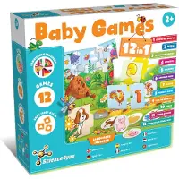 Science 4 You Baby Games 12-in-1 Educatief Speelgoed voor Peuters 2 Jaar + – Montessori Puzzelspel & Leerspel – Memory, Vormen, Kleuren, Cijfers en Dieren – Educatieve Spellen voor Kinderen