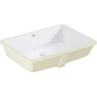 GROHE Cube keramiek onderbouwwastafel 49x37cm Met overloop Pureguard wit