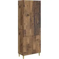 vidaXL - Kast - Set - 2 - pcs - 66 - x - 34,5 - x - 90 - cm - Bewerkt - hout