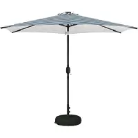 vidaXL Tuinhaard met LED-verlichting en basis 300 x 300 cm Polyester
