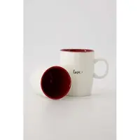 Zusss Mok Love Wit / Rood 290 ml