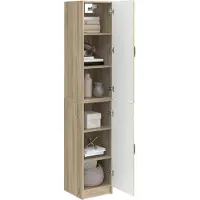 vidaXL Kast Set 2 st Sonoma Eiken Bewerkt hout