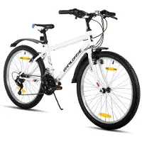 Hiland Mountainbike 24 Inch - MTB voor Heren en Dames - 21 Versnellingen - Stalen Frame - V-brakes