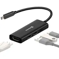 Swissten 4-in-1 USB-C Hub - 44040201 - With USB-C 100W, HDMI 4K, 2x USB-A