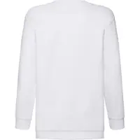 Fruit Of The Loom Klassiek Effen Sweatshirt voor Kinderen/Kinderen (Wit)