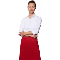 Karlowsky Basic Bistro Contrast Schort (Rood)