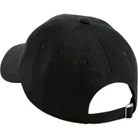 Beechfield EarthAware Classic 6 Panel Organic Cotton Sandwich Peak Baseball Cap (Zwart)