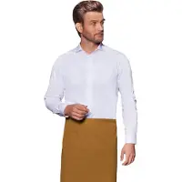 Karlowsky Basic Bistro Contrast Schort (Mosterd)