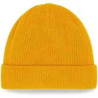 Beechfield Biologische Katoenen Beanie (Mosterd Geel)
