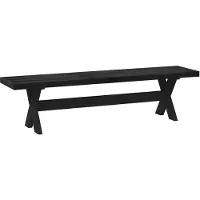 vidaXL Eetbank NOAIN 160 x 41 x 45 cm Massief grenenhout Zwart