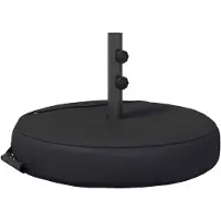 vidaXL Terras Parasolvoet 53 x 53 x 40 cm Staal Zwart
