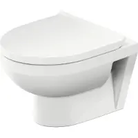 Duravit Wandcloset No.1 Diepspoel Compact Rimless 36.5x48cm Met Hygieneglaze Wit