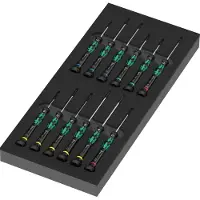 Wera 05150107001 9716 13-delige Micro Schroevendraaierset Kraftform Micro Set 2 In Foam Inlay