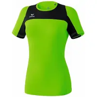 Erima Race Line Running T-shirt Dames - Green Gecco / Zwart | Maat: 42