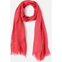 Damart - Stola van geruite stof - Dames - Rood - Eén maat