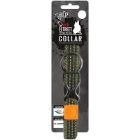 Afp Off Street Dog Collar Olive Green L - off street - olive green - L - halsband - riem - hond - dog - uitlaten - harnas - kat