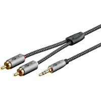 Goobay Plus 3,5mm Jack - Tulp kabel | 0,50 meter